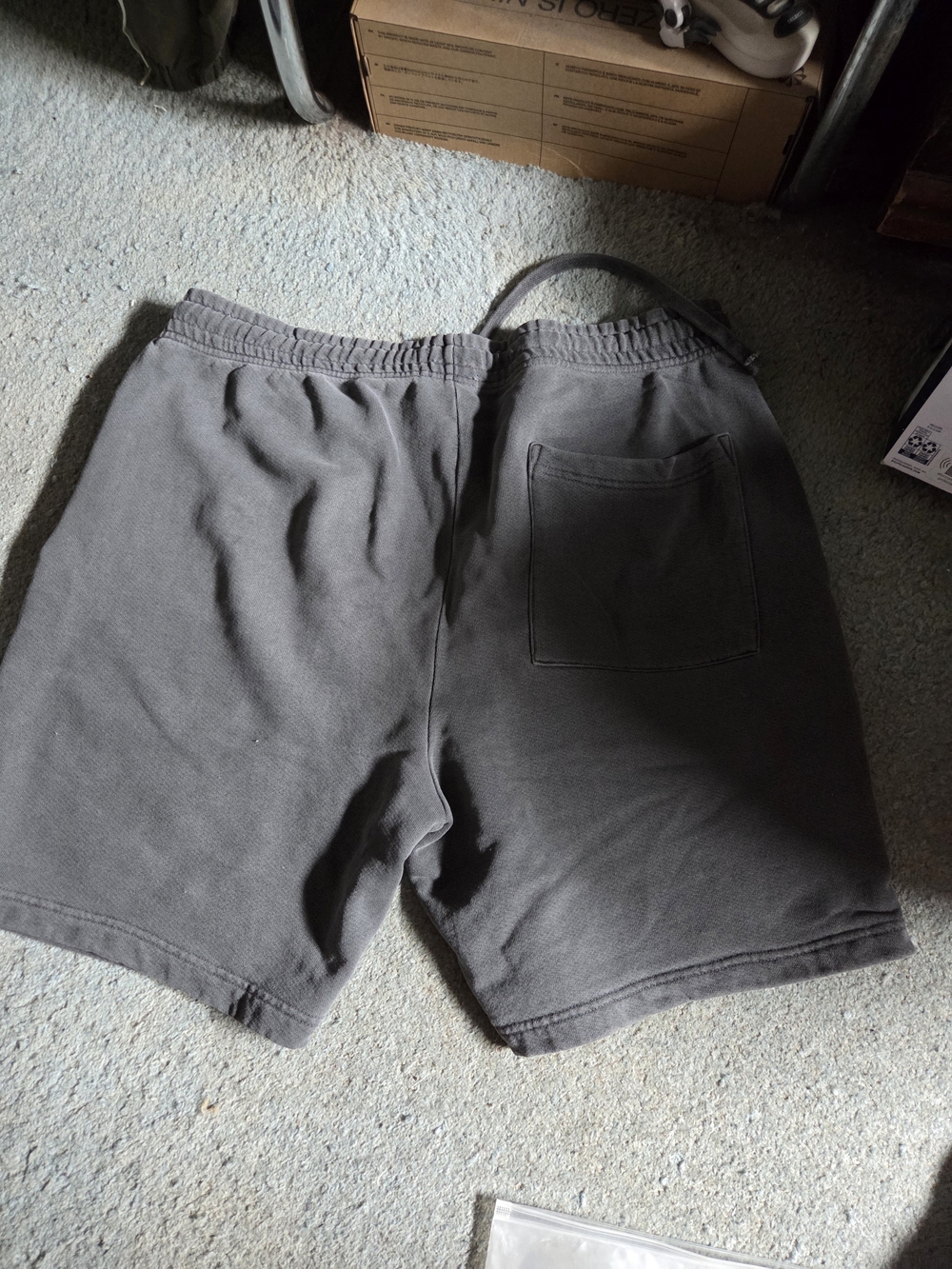 TALENTLESS Charcoal Drawstring Shorts - Picture 3 of 5